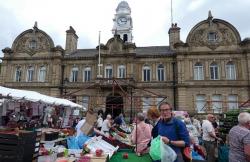 Andreww at Ossett Market outside the Town Hall